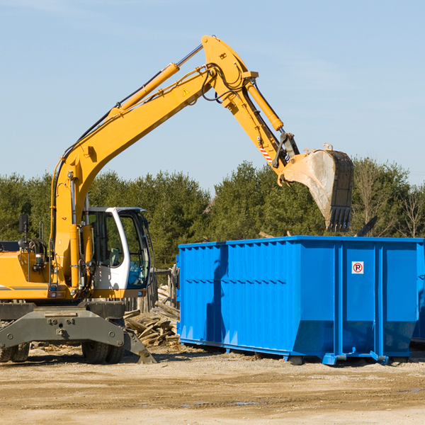 are there any restrictions on where a residential dumpster can be placed in Thomaston AL